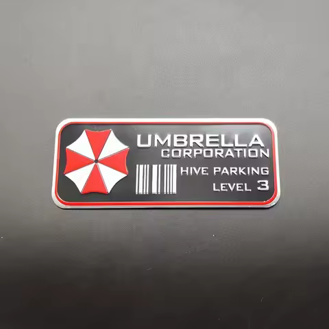 1PC Classic Motorcycle Decal Umbrella Corporation Hive Parking Level 3 Waterproof Decorative Sticker