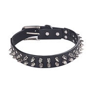 Domineering Rivet Hemming Leather Pet Collar Protection Dog Dog Chain Collar Adjustable Protection