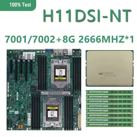For H11DSI-NT Rev 2.0 Motherboard + EPYC 7402 7452 7F32 7352 7302 7282 7272 7262 7252 7D12 16 Channe