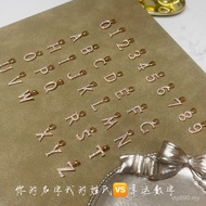 Letter 18k Diamond Necklace Your Name 26au750 Number English Letter Pendant Necklace Name My IOQ1