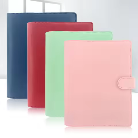 A5 Loose-leaf Notebook Leather Case Notebook Multi-function Cover Diary Book Cover A5 Planner Journa