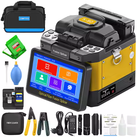 Touch Screen Fiber Optic Fusion Splicer S-80/A-80S/FS-60E/A-88S Six Motor SM/MM Optical Fiber Core W