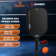 Genuine Pickleball Gearbox GX2 Racket - Hybrid - 16mm - Durable - Rough Surface - Power Assist - Com