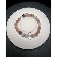 Quarzt 5 Elements Full Crystal Stone Bracelet 8mmnatural F1476