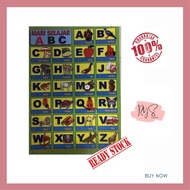 Malay Abc Learning Poster (Paper Card Poster Quality Paper/)