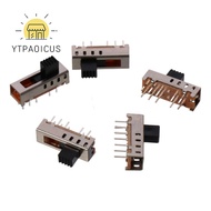 YURUYI 5pcs Toggle Switch, 10P 2P4T 4 Position Micro Slide Switch, SS-24E01 Vertical 5mm Toggle Micr