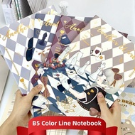 [R-625] LSL B5 16K Size Notebook 76 Pages Horizontal Line Journal Book 38 Sheets Paper Color Inner N