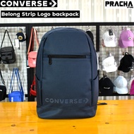 กระเป๋าเป้ Converse รุ่น belong strip logo backpack navy (สีกรม)  [สินค้าลิขสิทธิ์แท้100%] มีใบรับประกันจากบริษัทผู้จัดจำหน่าย