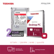 Toshiba P300 Internal Desktop Hard Disk for PC HDD (1TB/2TB/4TB/6TB SATA 3.5") (5400-7200 rpm)