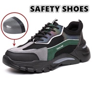 Ultra-light Safety Shoes Anti-Slip Work Safety Shoes Ultra-Light Steel Toe Safety Shoes Reflective Safety Shoes Anti-Slip Wear-Resistant Work Shoes Anti-Sm RIWD