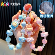 Cartoon Cartoon Doll Mobile Phone Chain Keychain Hand-Painted Beads Mobile Phone Case Hanging Chain 