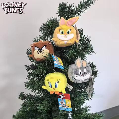 7cm Square Looney Tunes Bugs Bunny Hanging Ornament Car Ornaments Home Decor Tweety Lola Bunny Bugs 