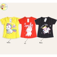 2-6T (choose motif) PREMIUM GIRLS' T-SHIRT (UNICORN SERIES)
