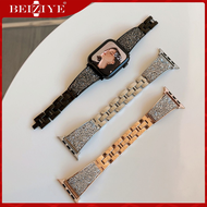สาย For Apple Watch Series 7 SE 6 Band 41mm 45mm 40mm 44mm สายนาฬิกา Sparkling Bling Crystal สร้อยข้