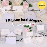 Foldable Elegant Greeting Card Wish Card Birthday Thank You Card Kad Ucapan Birthday Gift Wish Card