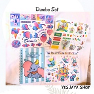 {1 set} DUMBO SET Original Disney - Disney Dumbo Sticker Album + 3 pcs Dumbo Stickers Disney Sticker