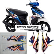 Striping polet stickers for yamaha Mio m3 125 mio125 FI 2022 Blue Puith Fullset list of standard mot