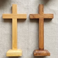 Christian Sitting Cross Without Corpus