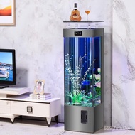 W-8&amp; Fish Tank-Free Lazy Household Ecological New Full Set of Smart Fish Globe Aquarium Small and Medium-Sized Water Cha