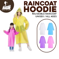 Waterproof Rain Coat Hoodie Women Men Thick Poncho Rain Coat Outdoor Travel Rainwear Reusable Rain C