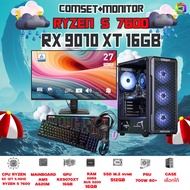 SETCOM+MONITOR BONMECOM2 ครบเซ็ตพร้อมจอ/ CPU AMD AM5 RYZEN 5 7600/RX 9070 XT 16GB/Case เลือกได้