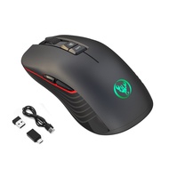 HXSJ T30 Wireless Gaming Mouse 3600 DPI Adjustable 7-Color Light Gaming Backlight Rechargeable Mouse