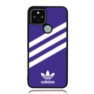 Casing Case Google Pixel 8 7A 7 6 6A 5 5A 4 4A 3A 2 Pro XL 4G 5G Adidas Samba Purple White Three Str