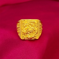 Asix GOLD 916 GOLD Ring Male Korean Fashion Dragon Ring Bangkok GOLD Jewelry