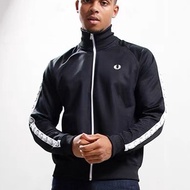 Original Fred Perry Jacket Zip Casual Embroidered Long Sleeve Men Jacket Jaket lelaki FP black grey