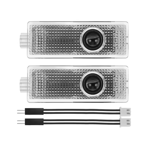 2pc Red JOHN COOPER WORKS Projector Light 2pcs LED Door Light For mini F55 F56 F57 R60 R58 R59 R57 R