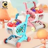 【Clitomk】รถเข็นเด็ก ตะกร้ารถเข็นจําลอง ตะกร้าสินค้าเด็ก รถเข็นซุปเปอร์ ของเล่นเด็ก ของเล่นเล่นตามบทบ
