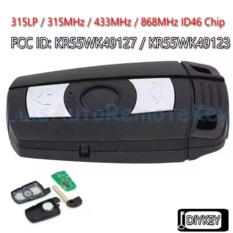 Smart Remote Car Key Fob 315LP 315MHz 433MHz 868MHz ID46 Chip for BMW CAS3 System X5 X6 Z4 1 3 5 6 7