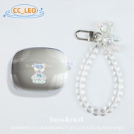 for Bowers & Wilkins PI8 Case Cartoon Bow Transparent Soft Shell Cute Bracelet Metal Pendant Suitabl