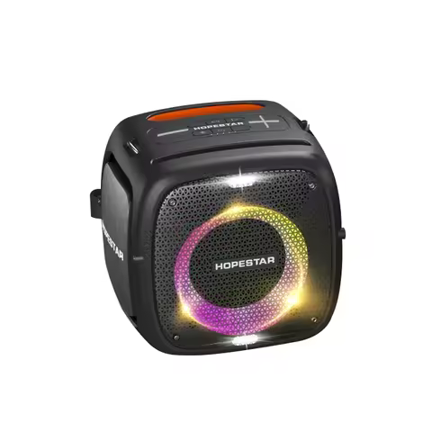 HOPESTAR Party one IPX6 waterproof Bluetooth speaker karaoke portable outdoor speaker with 2 microph