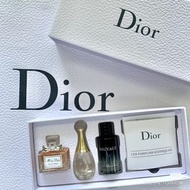 Dior迪奧香水小樣三件套曠野版 甜心香水小樣5ml+迪奧真我香水小樣5ml+迪奧曠野男士香水小樣10ml