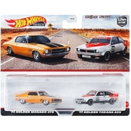 HOT WHEELS PREMIUM TWIN PACK '73 HOLDEN MORANA GTS AND '77 HOLDEN TORANA A9X