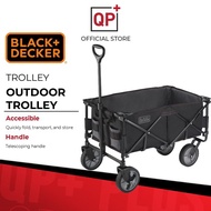 BLACK & DECKER OUTDOOR TROLLEY COLLAPSIBLE FOLDABLE WAGON CAMPING WAGON SHOPPING TROLLEY CART