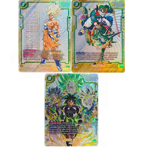 3Designs Anime Collection Card Son Goku FB05-119 FB06 120 Manga Booster 01 SER Alternate Art Broly R