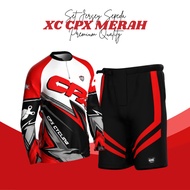 MTB XC Long Sleeve Cycling Jersey T-Shirt with Foam Padding MTB