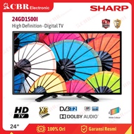 Terlaris TV SHARP 24inch LED 24GD1500I (HD-Digital TV)
