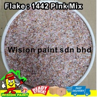 epoxy flake coating ( 1442 pink mix  ) for powder anti-slip toilet floor
