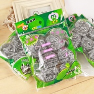 Steel Ball Dish Brush Pot/4/Pack Cleaning Ball Decontamination Cleaning Brush Running Rivers Lake Pr