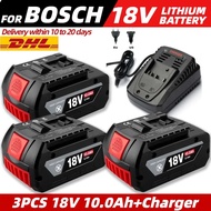 18V10.0Ah100% NEW  for Bosch rechargeable battery, suitable for tool BAT609BAT618 GBA18V80 18650high