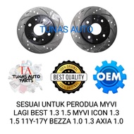 [ HIGH QUALITY ] CAR SPORT RACING BRAKE DISC ROTOR PERODUA MYVI LAGI BEST 1.3 1.5 ICON BEZZA 1.0 1.3