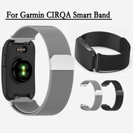 Mesh Strap For Garmin CIRQA Smart Band Metal Watchband Durable Magnetic Wristband With Watch Connect