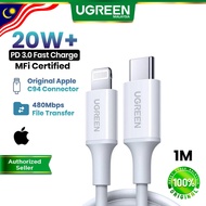 UGREEN MFi Certified USB C To Lightning Cable PD 20W Fast Charging Data Transfer Apple iOS iPhone 14