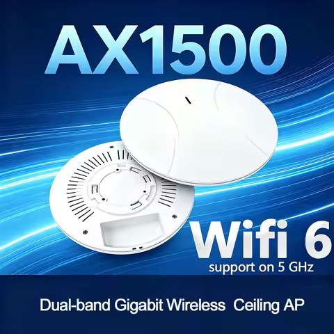 WiFi 6 1500M Wireless AP Dual-band Ceiling AP Standard POE WIFI Extender 5G Repeater Gigabit Wireles