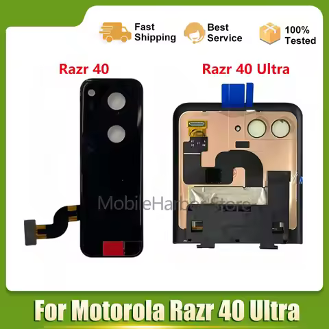 Original Second External LCD For Motorola Razr 40 Display Touch Screen Digitizer Assembly For Moto R