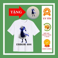 Short-sleeve T-shirt for boys with Error 404 Sans print, colorful cotton t-shirt, Error 404 Badge