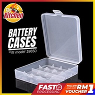 4 Slot 18650 Battery Cases -Safe Storage Holder Rechargeable Batteries Hard Case
